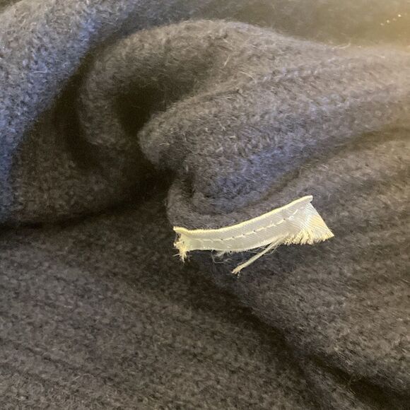 Quince 100% Cashmere Mongolian Oversized Jenni Kayne Boyfriend Cardigan Navy XS - Picture 9 of 9